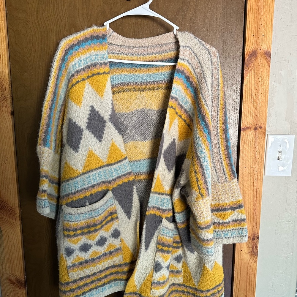 Cozy Multicolor Patterned Women's Sweater
